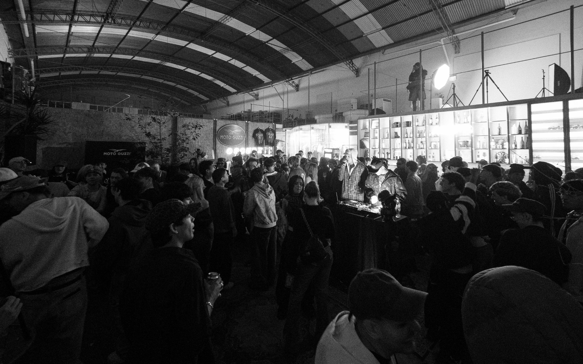 El galpón de Consulado durante un evento